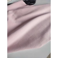 Ściągacz bawełniany prążek do wykończenia bluzy - pudrowy róż